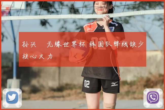 孙兴慜无缘世界杯 韩国队锋线缺少核心火力